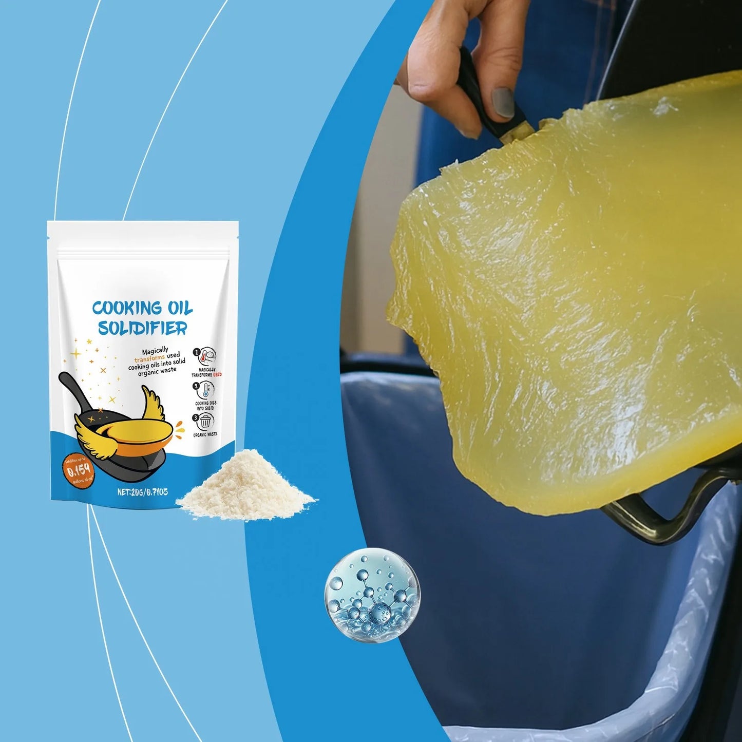 Super Fry Cooking Oil Solidifier, 20G